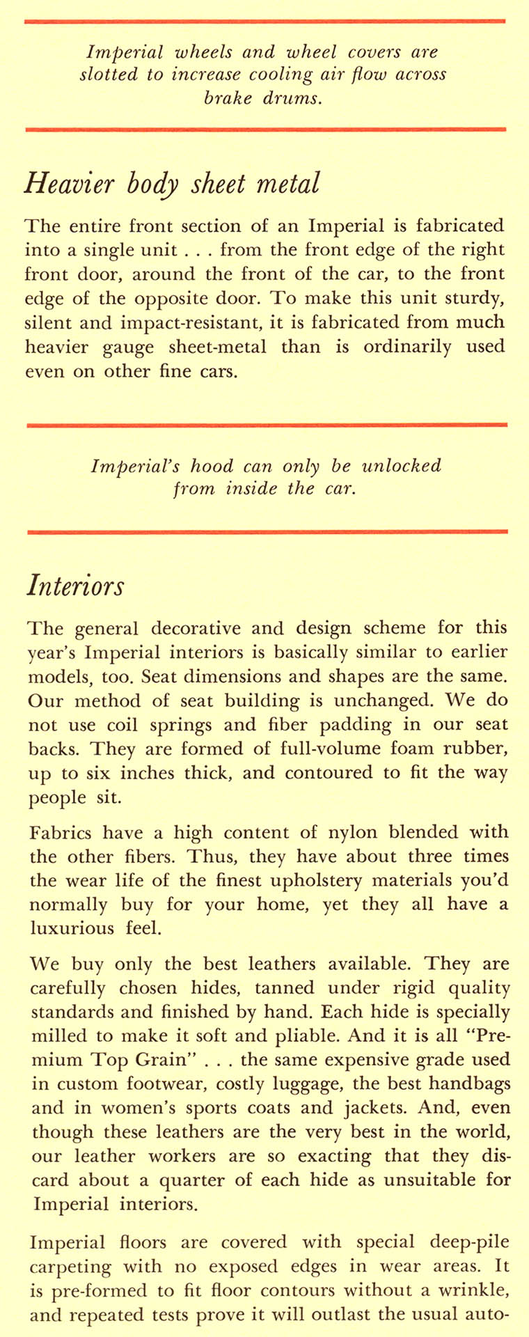 1962 Chrysler Imperial Booklet Page 11